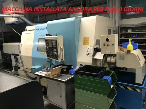 Tornio cnc NAKAMURA WT 250 bimandrino asse Y usato