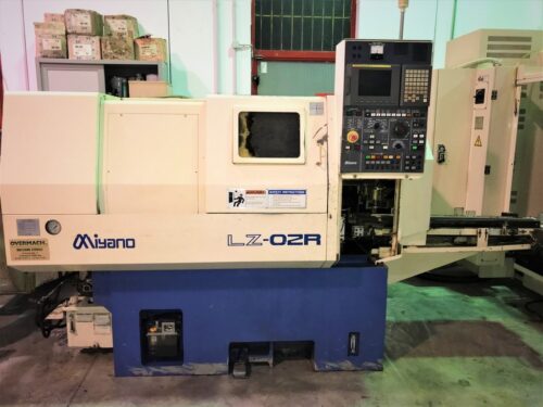 Tornio cnc con caricatore automatico Miyano LZ 02 R usato