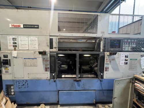 Tornio cnc 4 assi MAZAK MULTIPLEX con gantry loader FLEX GL100N usato