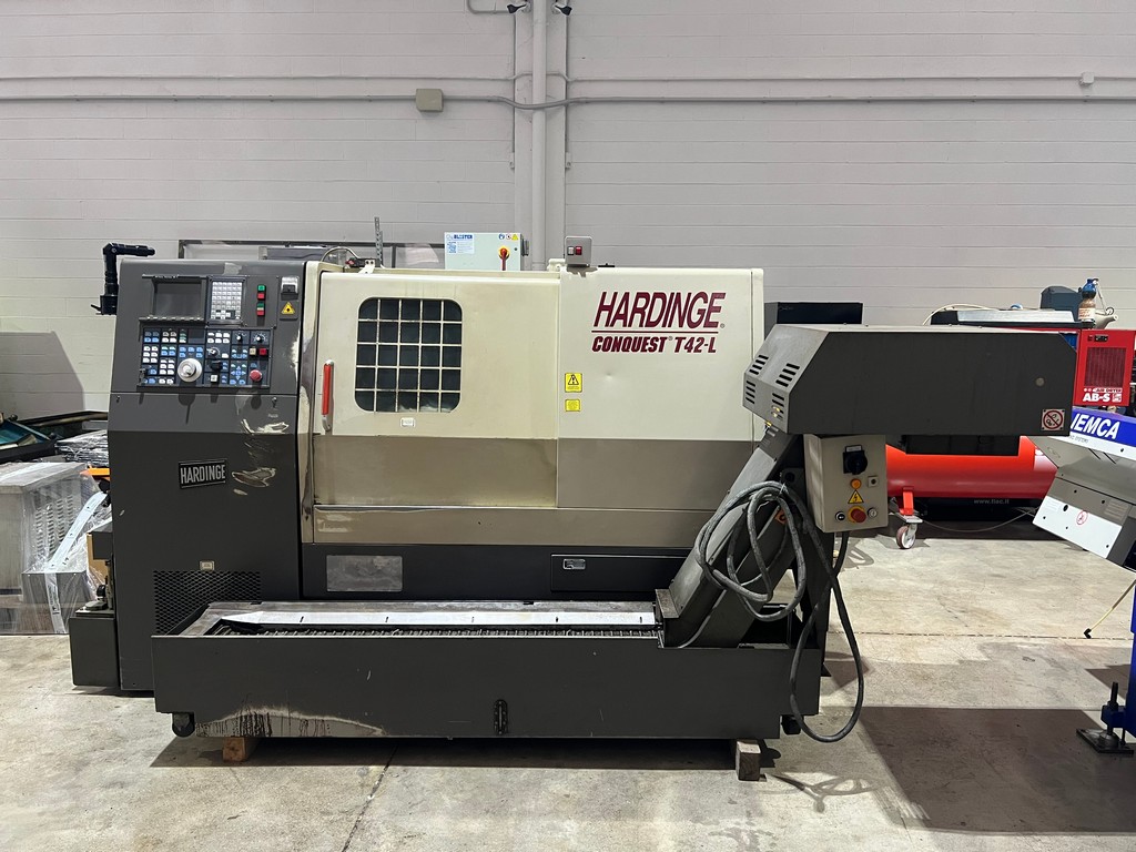 Tornio cnc 3 assi HARDINGE CONQUEST T41L motorizzato usato